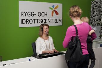 Fysisk butik på Rygg-och Idrottscentrum